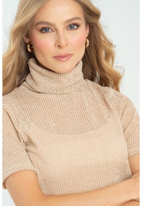 Blusa Santorini Beige Ragged Pf11112811