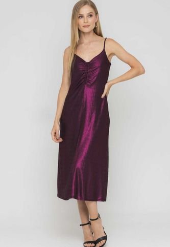 Vestido Midi Tiffany Fucsia Ragged Pf12510347 Ragged