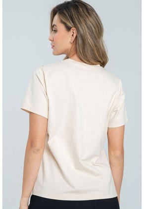 Camiseta Simply Beige Ragged Pf21120115