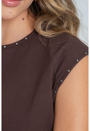 Camiseta Taches Café Ragged Pf21120119