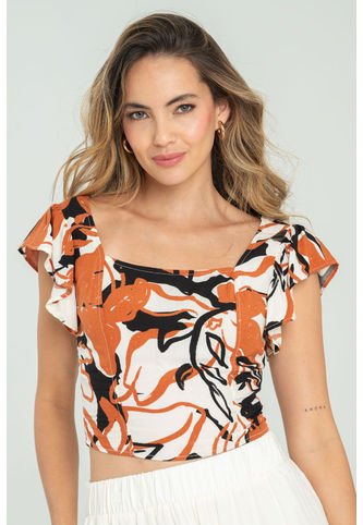 Blusa Eleanor Café Ragged Pf11112866 Ragged