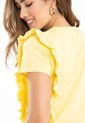 Camiseta Valty Amarillo Ragged Pf21120043 de Ragged