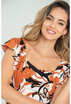 Blusa Eleanor Café Ragged Pf11112866