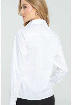 Camisa Genevie Blanco Ragged Pf12110815