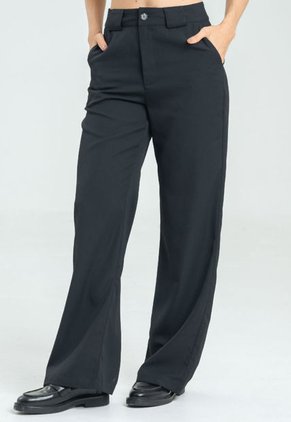 Pantalon Iguazu Palazzo Negro Ragged Pf12310392