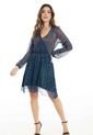Vestido Galicia Azul Ragged Pf12510346 de Ragged