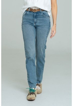 Jeans Mom Oslo Azul Ragged Pf21350091