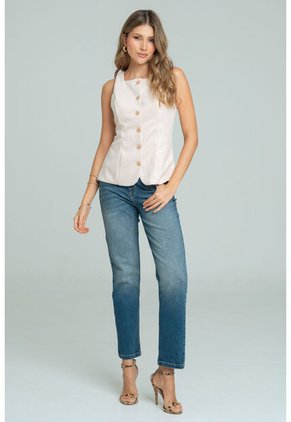 Blusa Mhaikure Beige Ragged Pf12110853