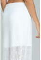Falda Larga Jhaelyn Blanco Ragged Pf11320520 de Ragged