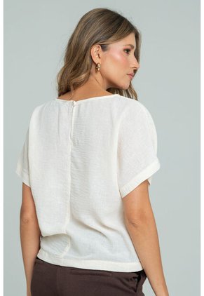 Blusa Amareo Beige Ragged Pf11113084