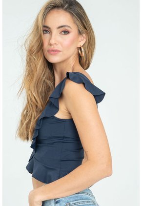 Crop Top Carlotta Azul Ragged Pf13120771