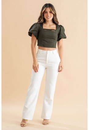 Crop Top Mirzam Verde Ragged Pf31113528