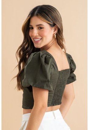 Crop Top Mirzam Verde Ragged Pf31113528