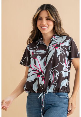 Blusa Hayard Café Ragged Pf31113556 Ragged