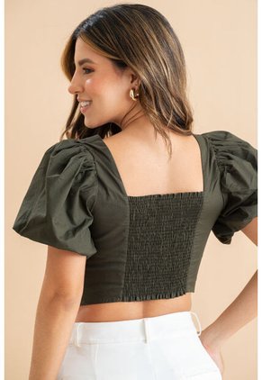 Crop Top Mirzam Verde Ragged Pf31113528