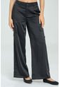 Pantalon Cargo Satin Negro Ragged Pf11310740 de Ragged