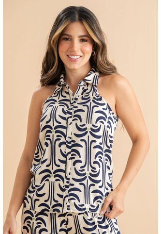 Blusa Rhiya Azul Ragged Pf31113573 Ragged