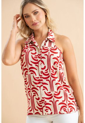 Blusa Rhiya Rojo Ragged Pf31113573