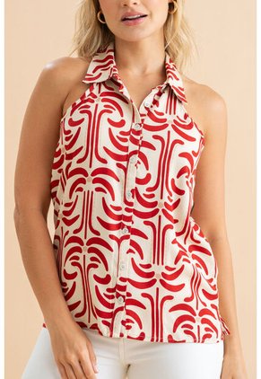 Blusa Rhiya Rojo Ragged Pf31113573