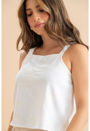 Blusa Caoba Blanco Ragged Pf31113579