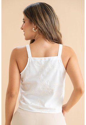 Blusa Caoba Blanco Ragged Pf31113579
