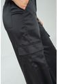 Pantalon Cargo Satin Negro Ragged Pf11310740 de Ragged