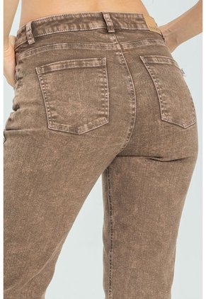 Jeans Mom Cocoa Café Ragged Pf21350036