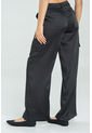 Pantalon Cargo Satin Negro Ragged Pf11310740 de Ragged