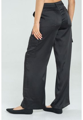 Pantalon Cargo Satin Negro Ragged Pf11310740