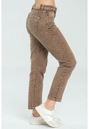 Jeans Mom Cocoa Café Ragged Pf21350036