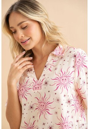 Blusa Sun Fucsia Ragged Pf31113589