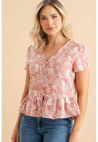 Blusa Madrid Rosa Ragged Pf31113592 Ragged