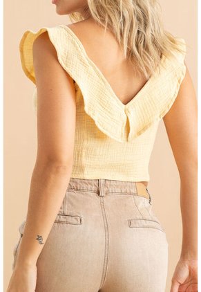 Blusa Travis Amarillo Ragged Pf31113593