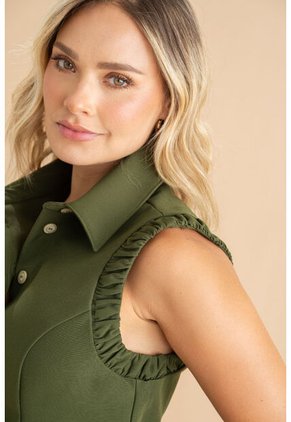 Blusa Sofy Verde Ragged Pf31113597