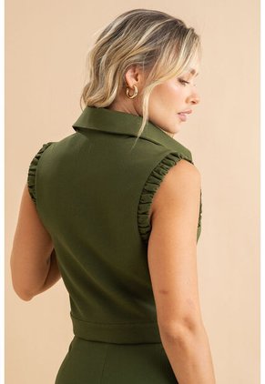Blusa Sofy Verde Ragged Pf31113597