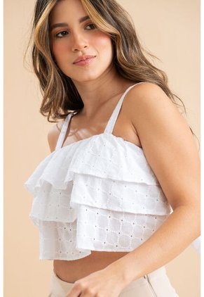 Blusa Macarena Blanco Ragged Pf31113601