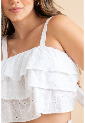 Blusa Macarena Blanco Ragged Pf31113601