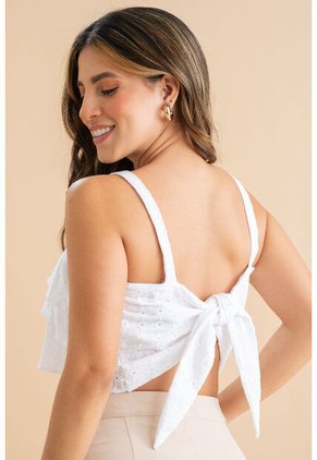 Blusa Macarena Blanco Ragged Pf31113601