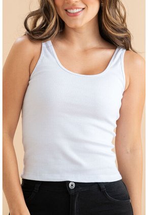 Top Rib Habana Blanco Ragged Pf31122322