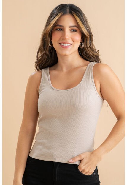 Top Rib Habana Beige Ragged Pf31122322