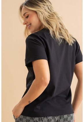 Camiseta Rosebay Negro Ragged Pf31122337