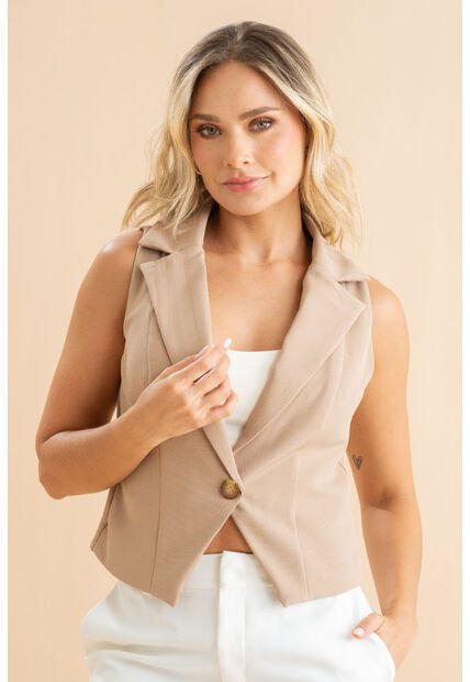 Chaleco Noruega Beige Ragged Pf31150027