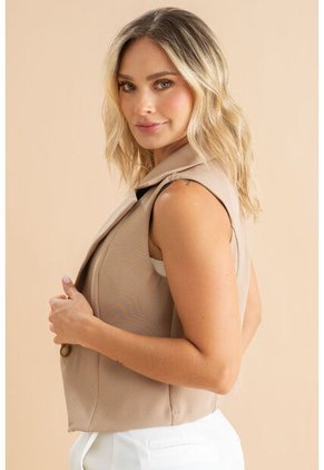 Chaleco Noruega Beige Ragged Pf31150027