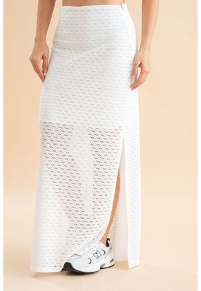 Falda Palm Blanco Ragged Pf31320361