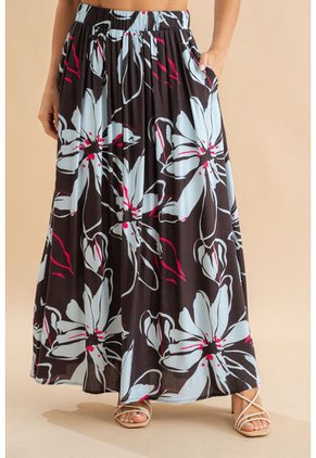 Falda Larga Whanda Café Ragged Pf31320359