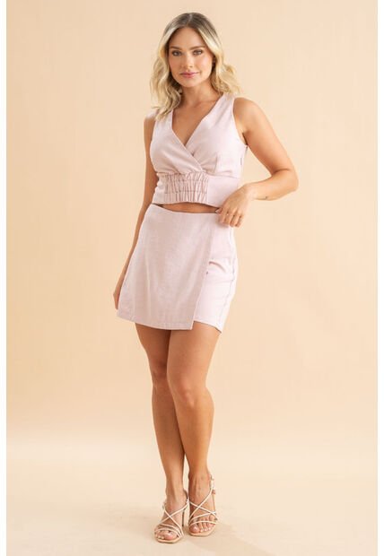 Falda Short Keischa Rosa Ragged Pf31340236