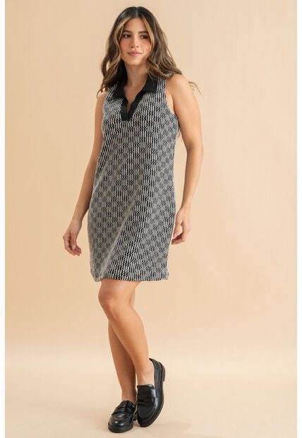 Vestido Christy Negro Ragged Pf31511520