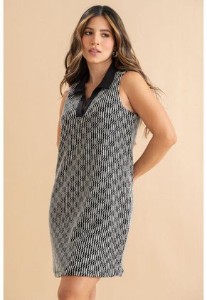 Vestido Christy Negro Ragged Pf31511520