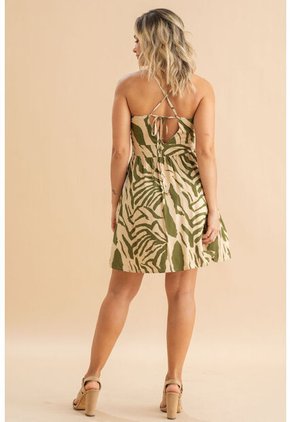 Vestido Corto Scheila Verde Ragged Pf31511504