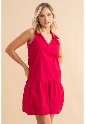 Vestido Maia Rojo Ragged Pf31511503